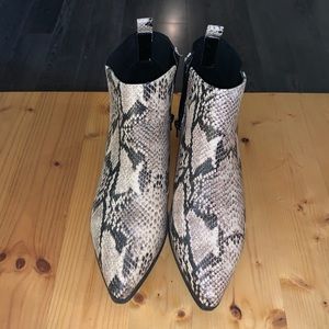 Snakeskin Ankle Boots